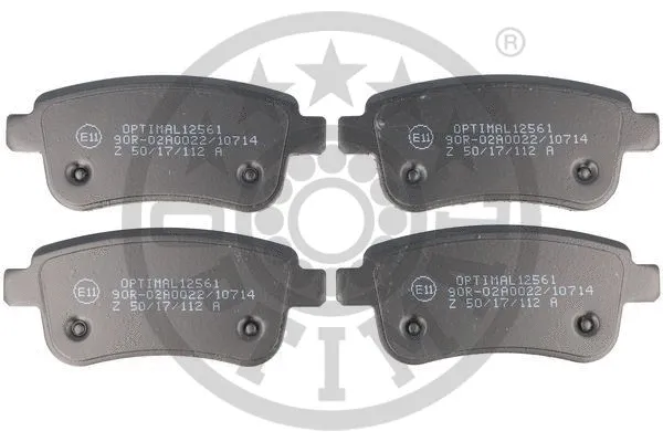 BP-12561 OPTIMAL Комплект тормозных колодок, дисковый тормоз (фото 1)