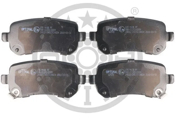 BP-12570 OPTIMAL Комплект тормозных колодок, дисковый тормоз (фото 1)