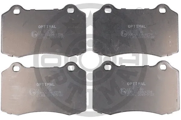 BP-12620 OPTIMAL Комплект тормозных колодок, дисковый тормоз (фото 1)