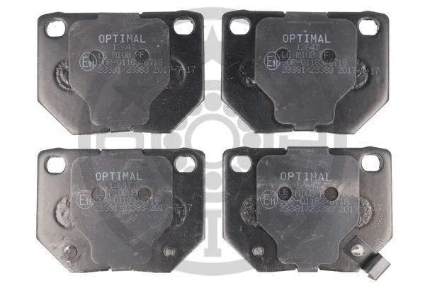 BP-12647 OPTIMAL Комплект тормозных колодок, дисковый тормоз (фото 1)