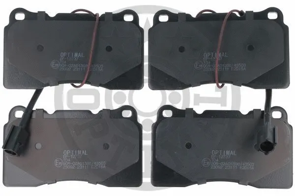 BP-12737 OPTIMAL Комплект тормозных колодок, дисковый тормоз (фото 1)