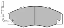 6279 MAPCO Комплект тормозных колодок, дисковый тормоз (фото 1)