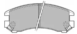 6437 MAPCO Комплект тормозных колодок, дисковый тормоз (фото 1)