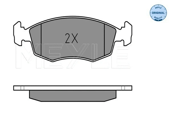 025 209 0818 MEYLE Комплект тормозных колодок, дисковый тормоз (фото 2)