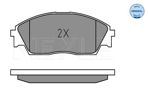 025 213 2215/W MEYLE Комплект тормозных колодок, дисковый тормоз (фото 2)