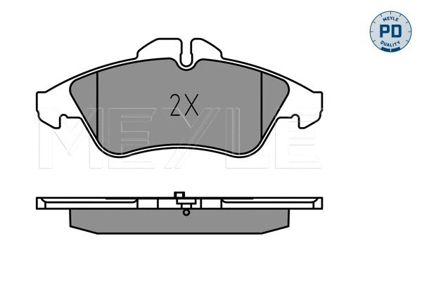 025 215 7620/PD MEYLE Комплект тормозных колодок, дисковый тормоз (фото 2)