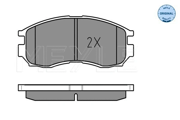 025 216 4716/W MEYLE Комплект тормозных колодок, дисковый тормоз (фото 2)