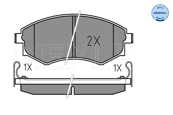 025 217 2517/W MEYLE Комплект тормозных колодок, дисковый тормоз (фото 1)