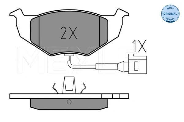 025 218 6817/W MEYLE Комплект тормозных колодок, дисковый тормоз (фото 1)