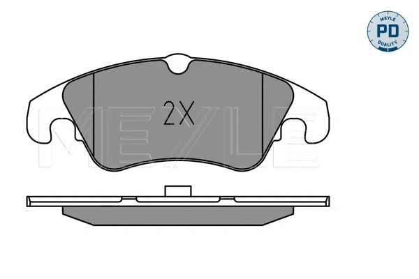 025 222 5219/PD MEYLE Комплект тормозных колодок, дисковый тормоз (фото 2)