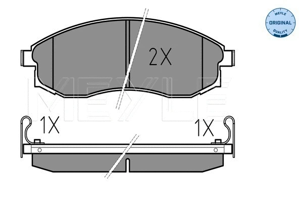 025 230 8617/W MEYLE Комплект тормозных колодок, дисковый тормоз (фото 1)