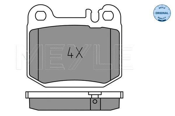 025 231 5715 MEYLE Комплект тормозных колодок, дисковый тормоз (фото 1)