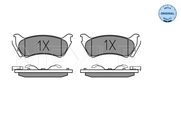 025 231 8917/W MEYLE Комплект тормозных колодок, дисковый тормоз (фото 2)