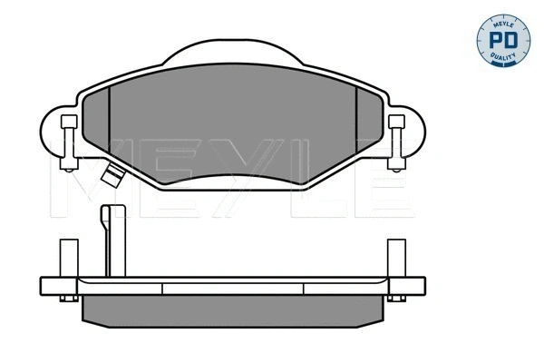 025 233 4017/PD MEYLE Комплект тормозных колодок, дисковый тормоз (фото 2)