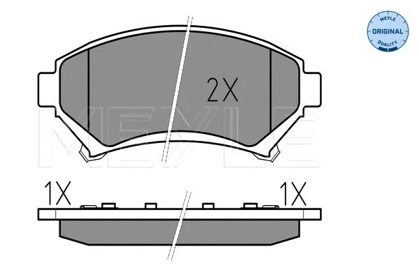 025 233 5818/W MEYLE Комплект тормозных колодок, дисковый тормоз (фото 1)