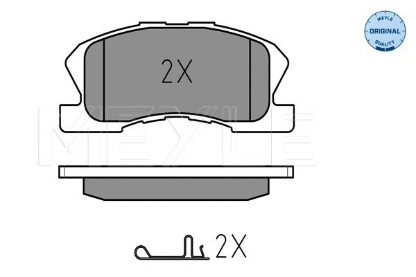 025 234 9714/W MEYLE Комплект тормозных колодок, дисковый тормоз (фото 1)