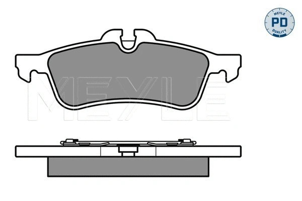 025 237 1616/PD MEYLE Комплект тормозных колодок, дисковый тормоз (фото 1)