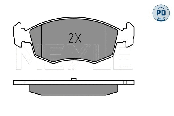 025 238 4218/PD MEYLE Комплект тормозных колодок, дисковый тормоз (фото 2)