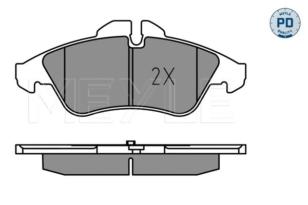 025 239 9020/PD MEYLE Комплект тормозных колодок, дисковый тормоз (фото 2)
