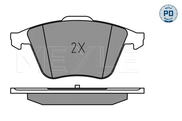025 240 2120/PD MEYLE Комплект тормозных колодок, дисковый тормоз (фото 2)
