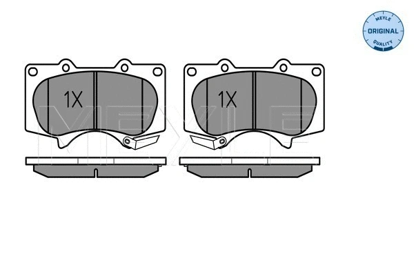 025 240 2417/W MEYLE Комплект тормозных колодок, дисковый тормоз (фото 1)