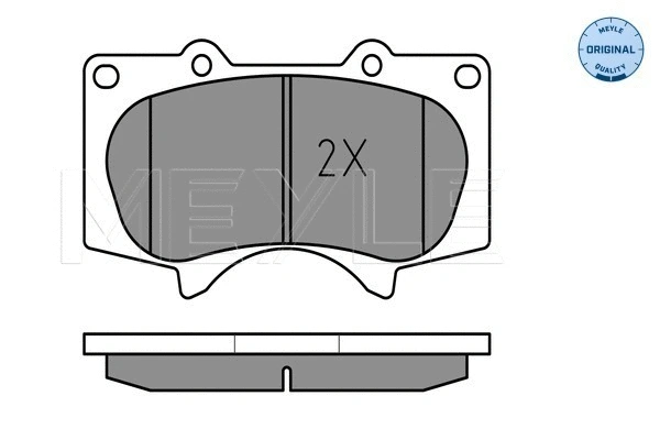 025 240 2417/W MEYLE Комплект тормозных колодок, дисковый тормоз (фото 2)