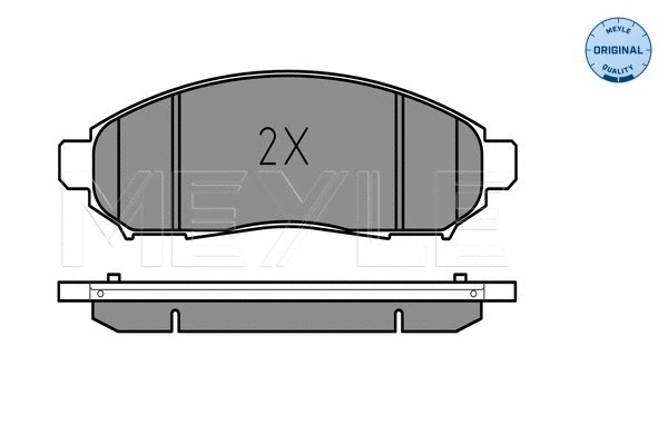 025 242 2716/W MEYLE Комплект тормозных колодок, дисковый тормоз (фото 2)