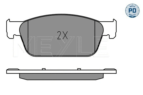 025 246 2318/PD MEYLE Комплект тормозных колодок, дисковый тормоз (фото 2)