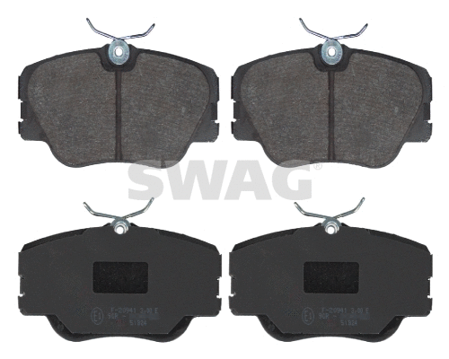 10 91 6193 SWAG Комплект тормозных колодок, дисковый тормоз (фото 1)