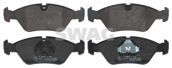 20 91 6026 SWAG Комплект тормозных колодок, дисковый тормоз (фото 1)