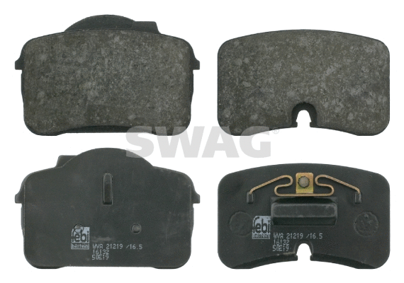 30 91 6132 SWAG Комплект тормозных колодок, дисковый тормоз (фото 1)