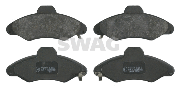 50 91 6039 SWAG Комплект тормозных колодок, дисковый тормоз (фото 1)