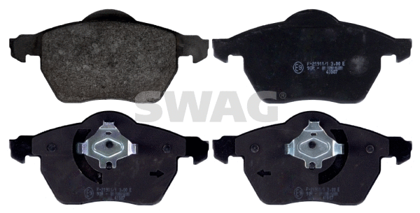 55 11 6213 SWAG Комплект тормозных колодок, дисковый тормоз (фото 1)