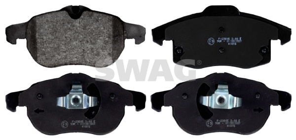 57 11 6206 SWAG Комплект тормозных колодок, дисковый тормоз (фото 1)