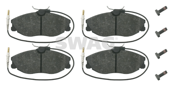 62 91 6257 SWAG Комплект тормозных колодок, дисковый тормоз (фото 1)