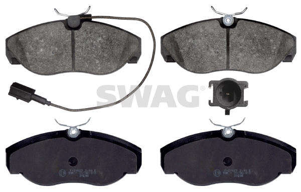 70 91 6391 SWAG Комплект тормозных колодок, дисковый тормоз (фото 1)