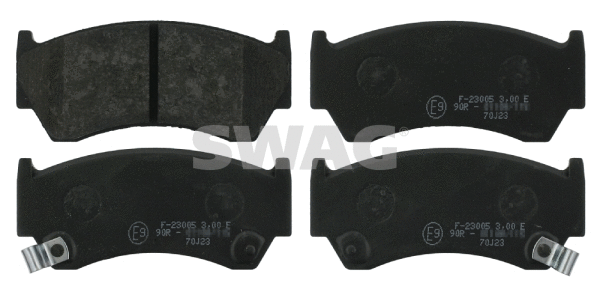 82 91 6267 SWAG Комплект тормозных колодок, дисковый тормоз (фото 1)
