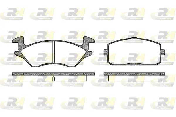 2105.10 ROADHOUSE Комплект тормозных колодок, дисковый тормоз (фото 1)