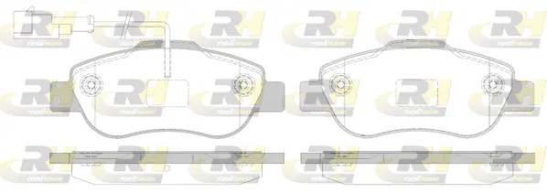 21100.12 ROADHOUSE Комплект тормозных колодок, дисковый тормоз (фото 1)