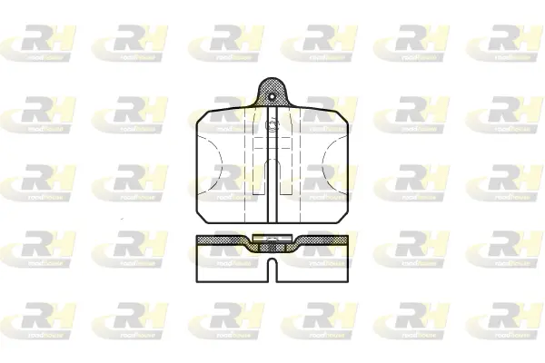 2118.10 ROADHOUSE Комплект тормозных колодок, дисковый тормоз (фото 1)