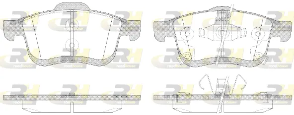 21183.42 ROADHOUSE Комплект тормозных колодок, дисковый тормоз (фото 1)