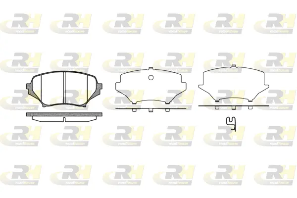 21189.01 ROADHOUSE Комплект тормозных колодок, дисковый тормоз (фото 1)