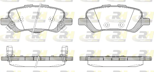 21359.02 ROADHOUSE Комплект тормозных колодок, дисковый тормоз (фото 1)
