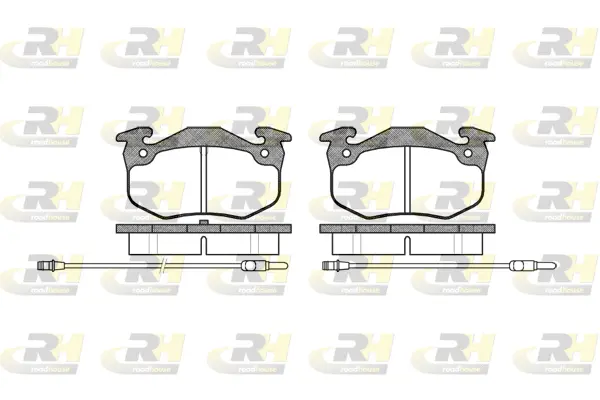 2144.24 ROADHOUSE Комплект тормозных колодок, дисковый тормоз (фото 1)