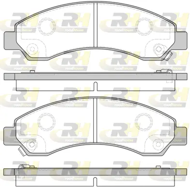 21456.04 ROADHOUSE Комплект тормозных колодок, дисковый тормоз (фото 1)