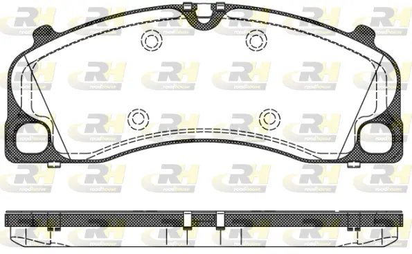 21509.00 ROADHOUSE Комплект тормозных колодок, дисковый тормоз (фото 1)