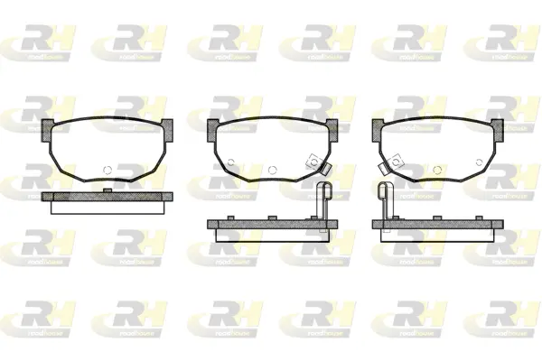 2151.02 ROADHOUSE Комплект тормозных колодок, дисковый тормоз (фото 1)