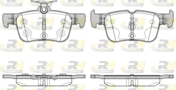 21551.00 ROADHOUSE Комплект тормозных колодок, дисковый тормоз (фото 1)
