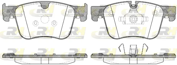21560.00 ROADHOUSE Комплект тормозных колодок, дисковый тормоз (фото 1)