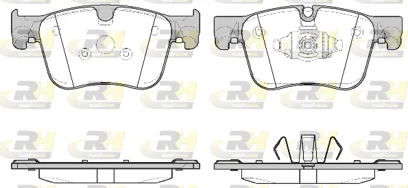 21560.10 ROADHOUSE Комплект тормозных колодок, дисковый тормоз (фото 1)